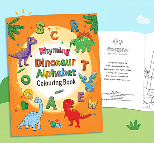 Dinosaur ABC Colouring Book